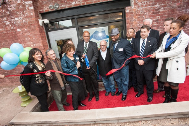 Ribbon cutting, Jazz House Kids new home, 2013