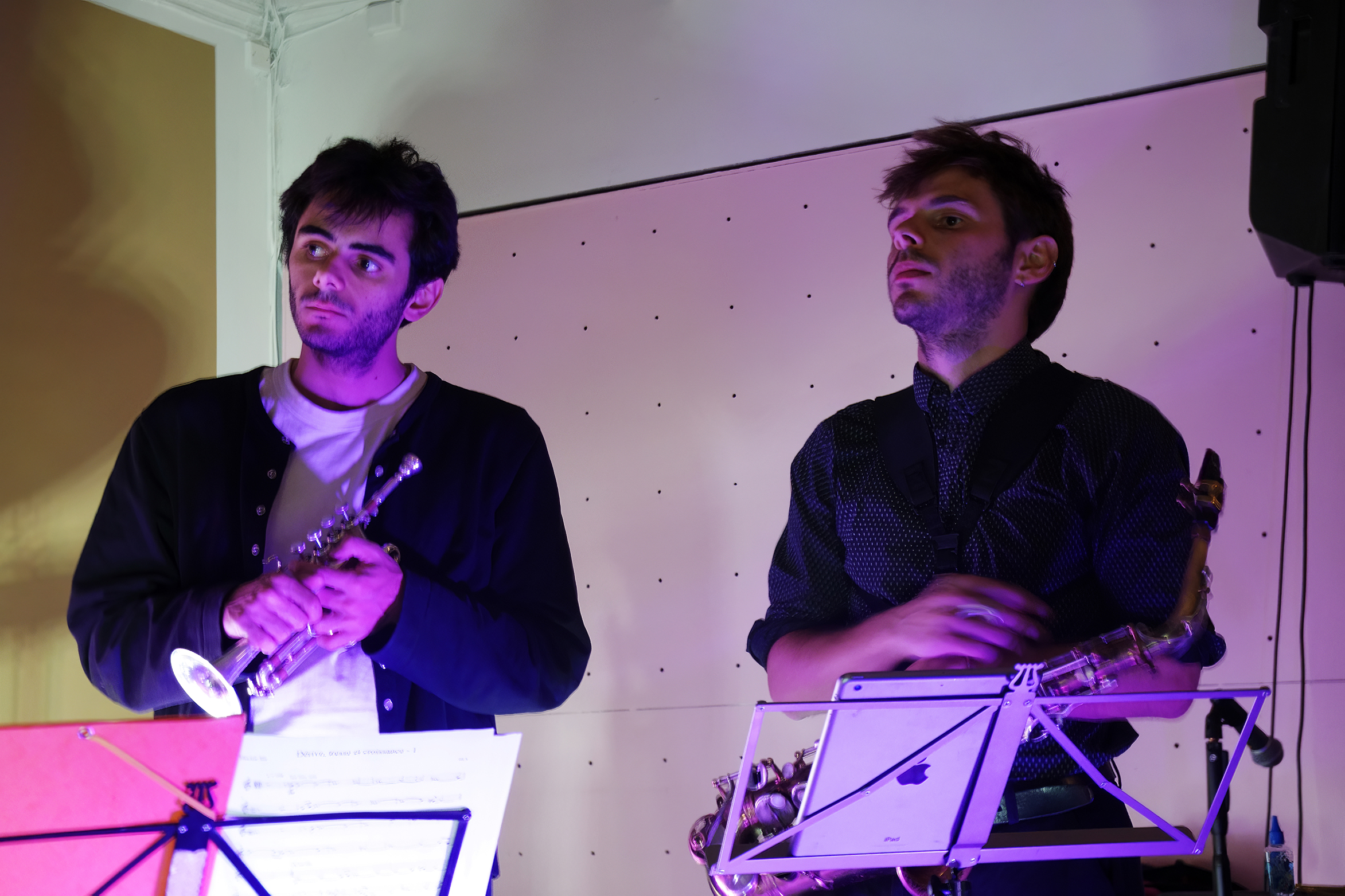 Hector and Sol Léna-Schroll at Kunstnernes Hus, Oslo — jazz photo by Daniel Mège | All About Jazz