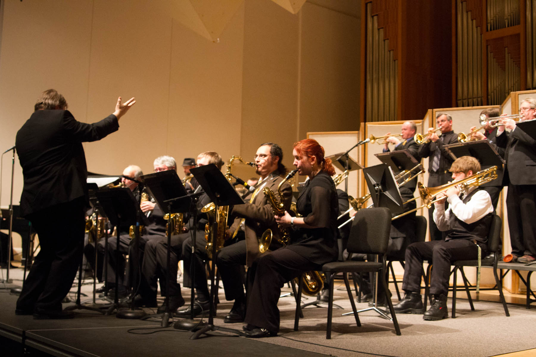 Umpqua Comm. Coll. Big Horn Band at UO — jazz photo by Dirk Snyder | All About Jazz