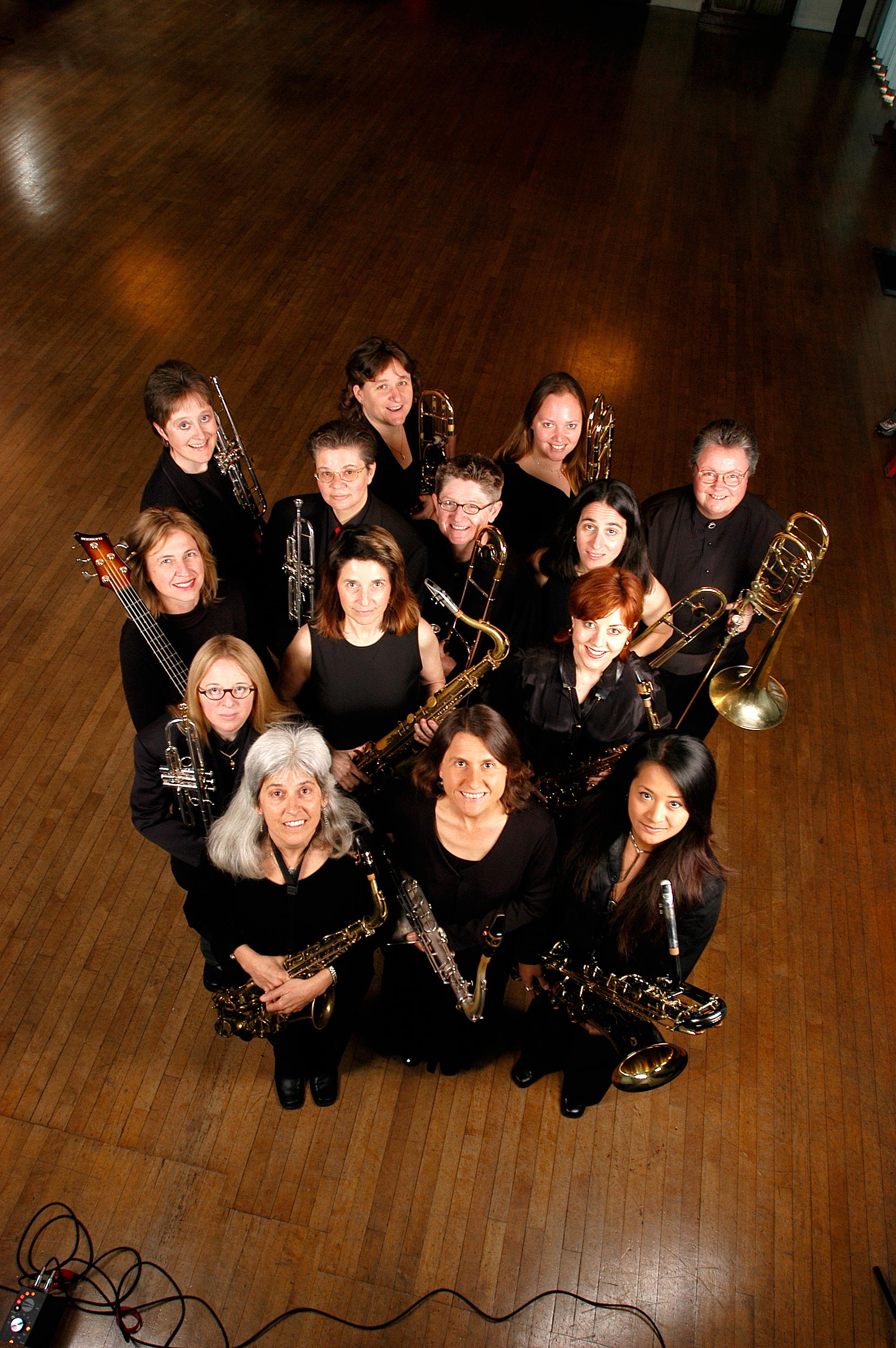 First Promo Pic of Montclair Women's Big Band, 2003