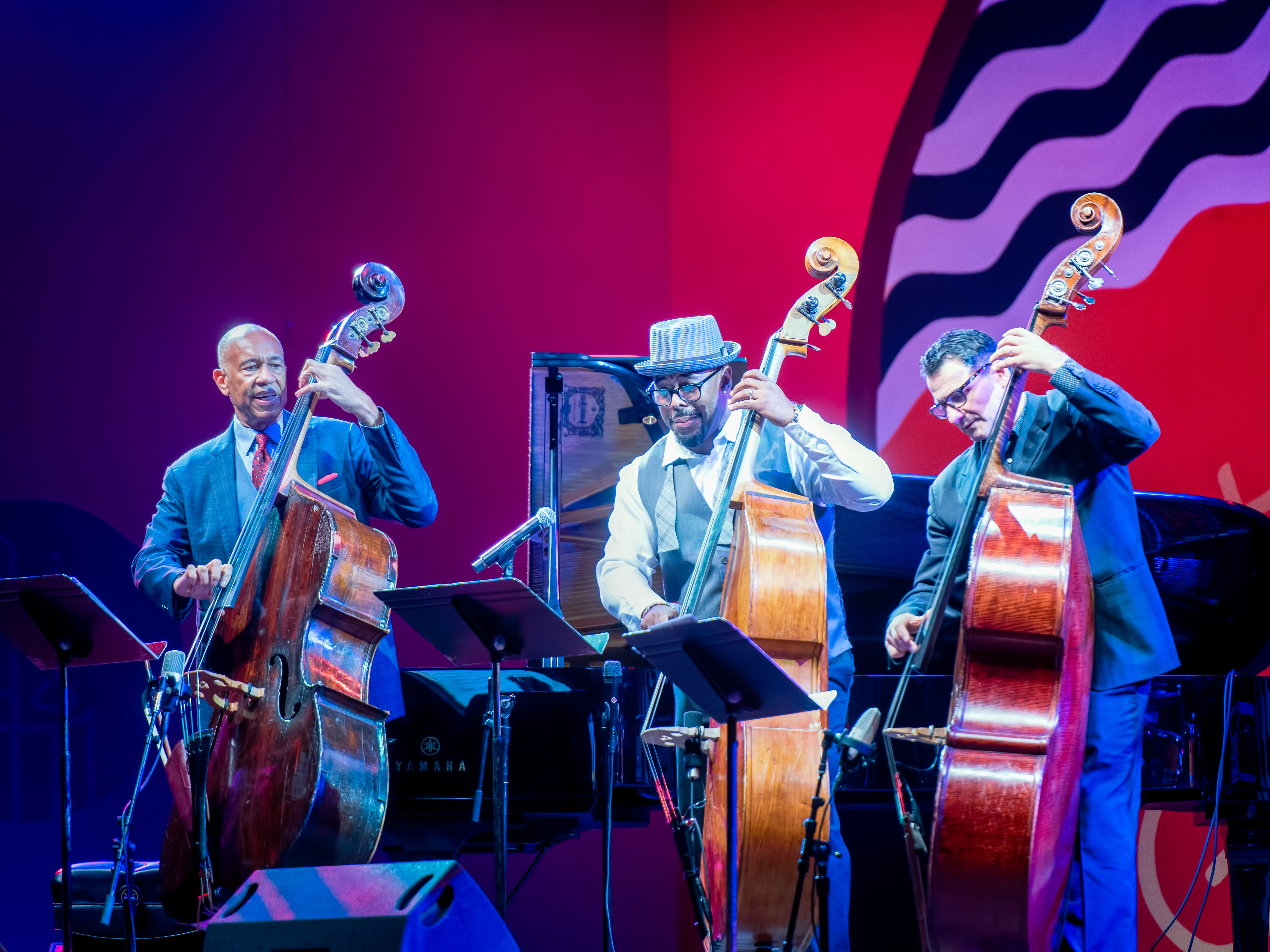 John Clayton, Christian McBride and John Patitucci with Remembering Ray Brown at the Monterey Jazz Festival 2018