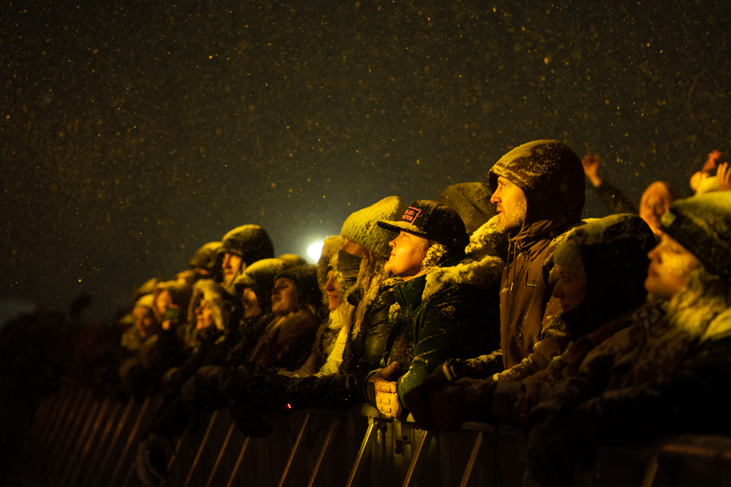 WWG Crowd in Snowstorm