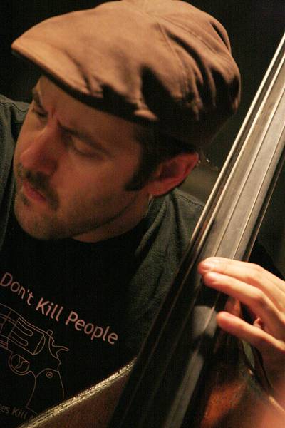 John Hebert with the "Adam Kolker Quartet" at the Fat Cat, Manhattan, New-York, USA, June 2006