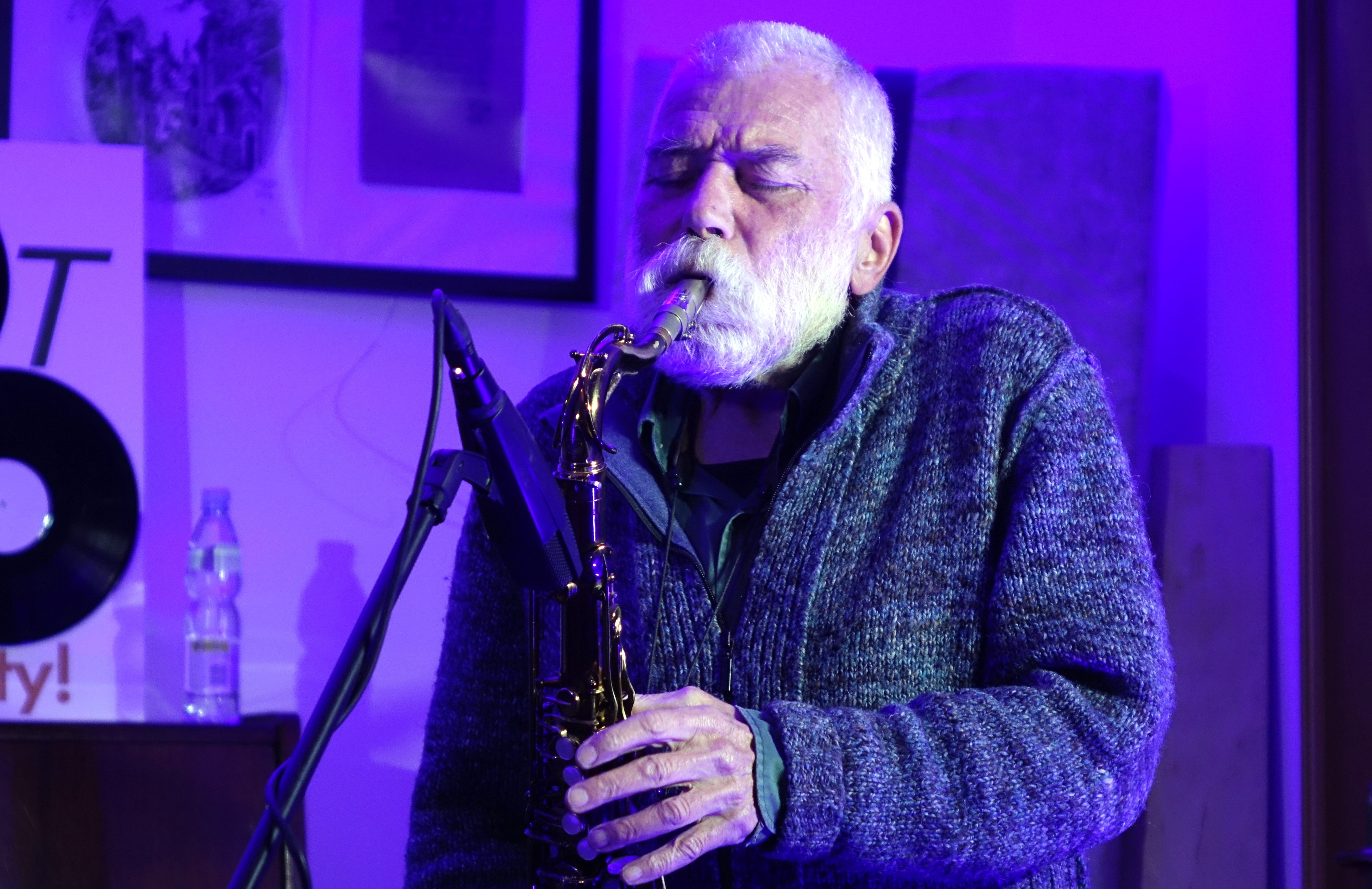 Peter Brötzmann at Wlen, Poland in September 2018