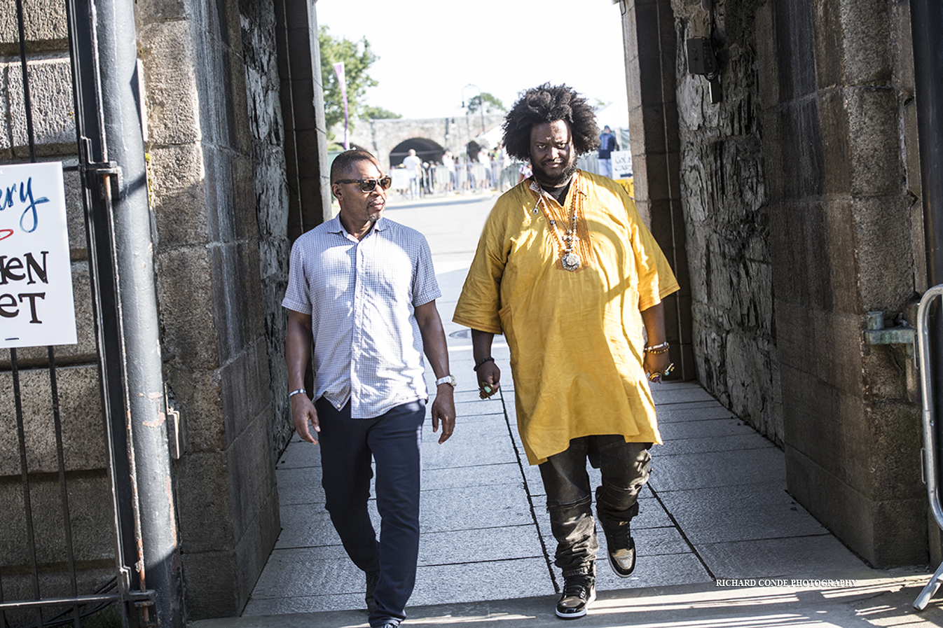 Ravi Coltrane and Kamasi Washington at the 2019 Newport Jazz Festival