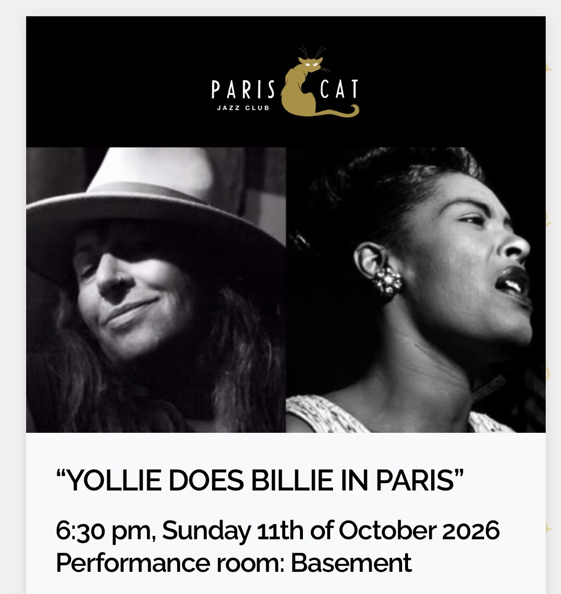 Yollie Sings Billie — jazz photo by joabbottmusic | All About Jazz