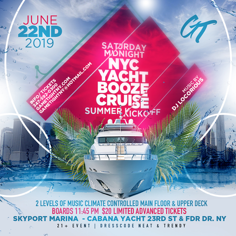 Nyc Saturday Midnight Yacht Booze Cruise Party 2019