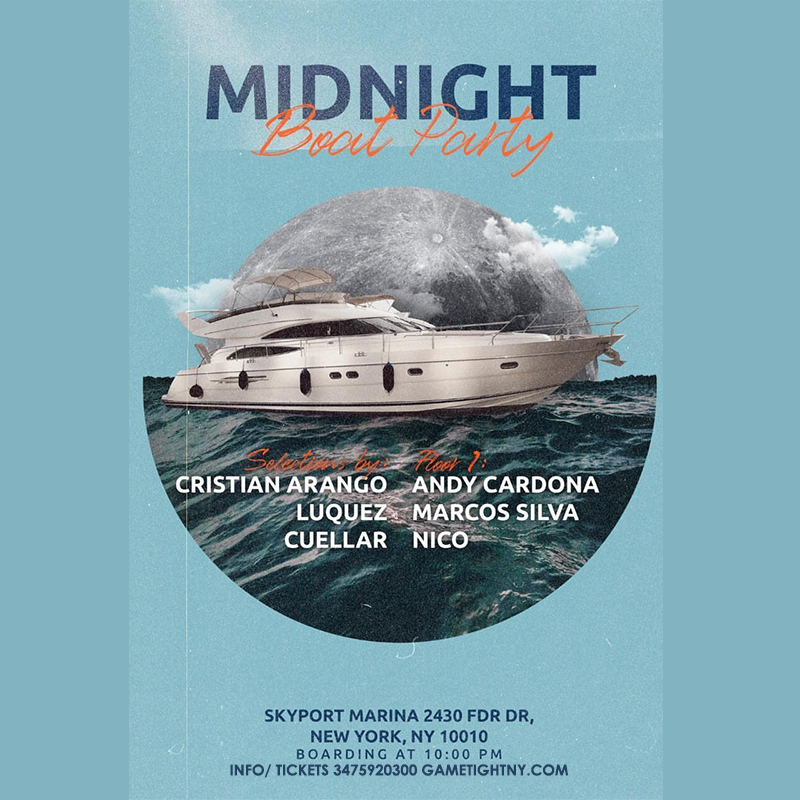 House Edm Nyc Midnight Yacht Party At Skyport Marina Cabana Yacht