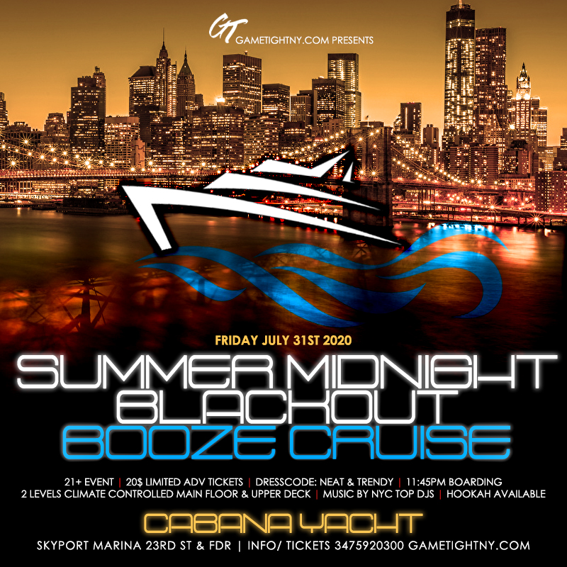 Nyc Summer Midnight Blackout Booze Cruise Yacht Party