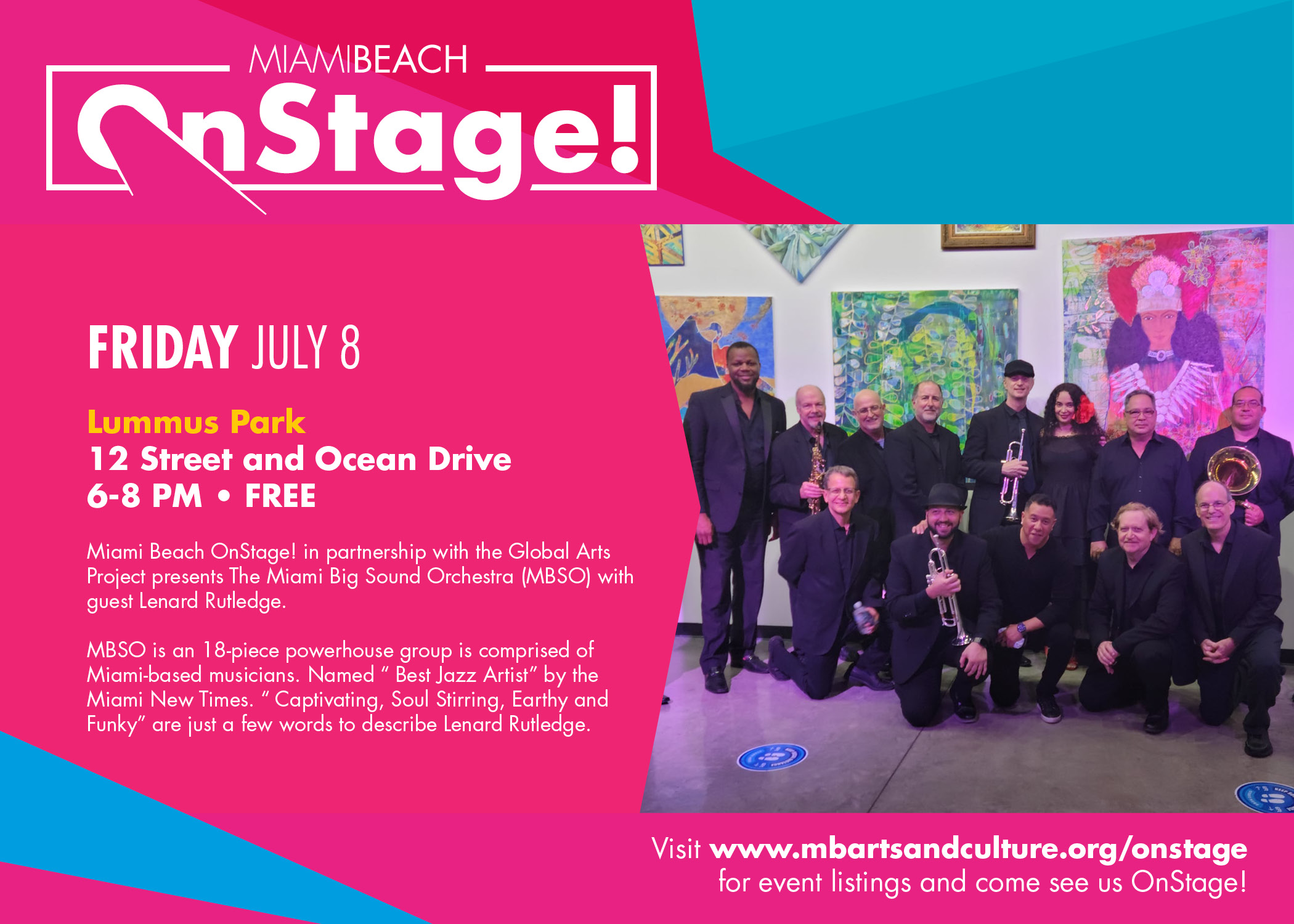 The Miami Big Sound Orchestra In South Beach, Free