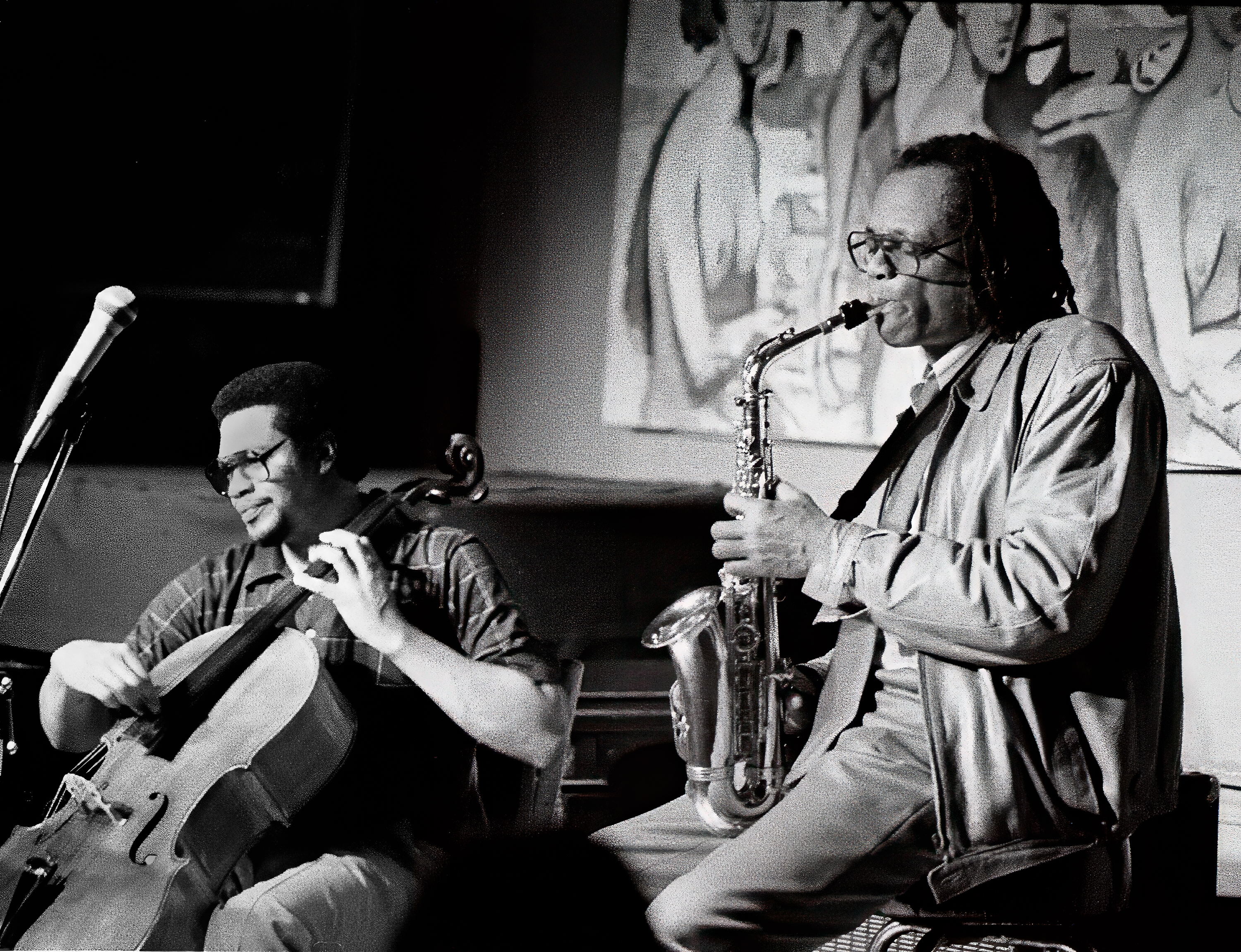 Julius Hemphill and Abdul Wadud at DC Space. — jazz photo by Dave Kaufman | All About Jazz