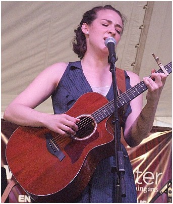 Becca Stevens with Taylor Eigsti Quartet at 2011 Summer Solstice Festival, East Lansing MI