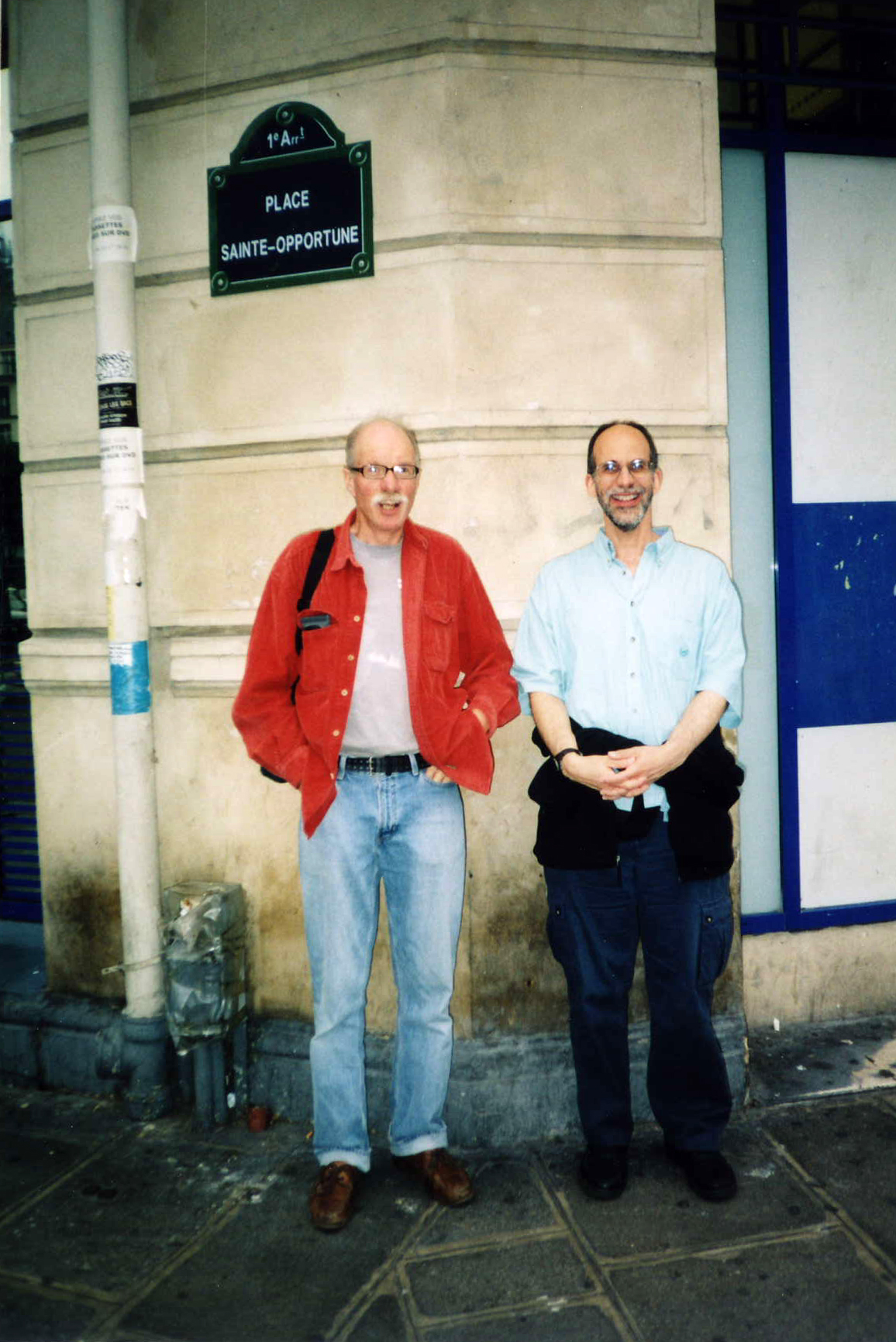 Steve Feigenbaum and Hugh Hopper in Paris