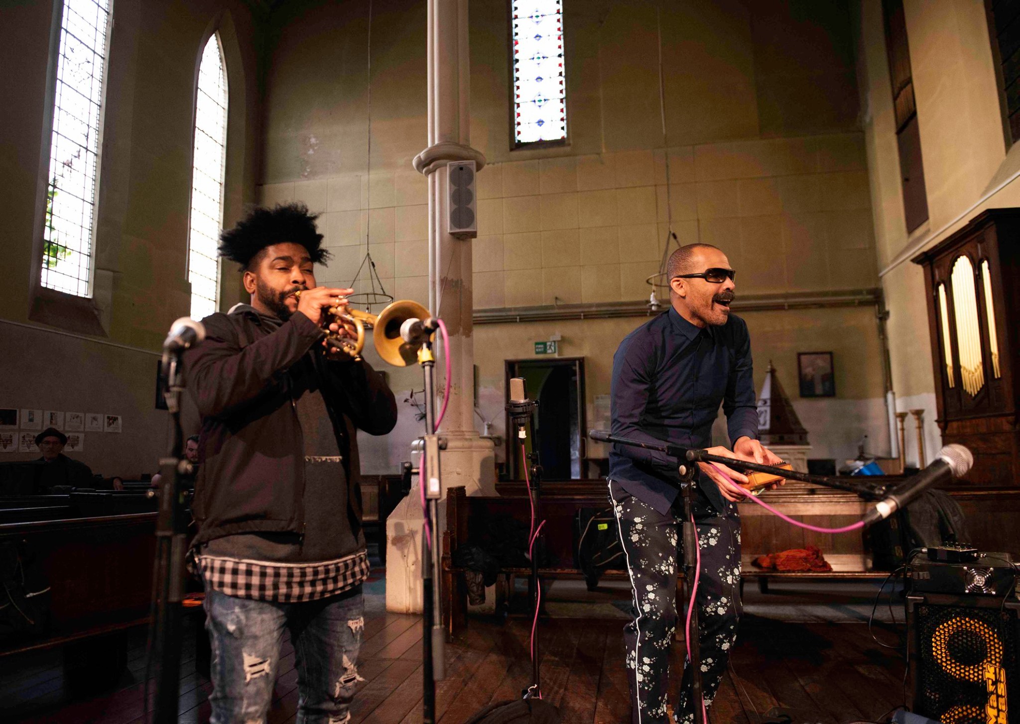 Kahil El Zabar, Corey Wilkes & The Ethnic Heritage Ensemble at the Church Of Sound in London.._ Photo by Siobhan Bradshaw Photography