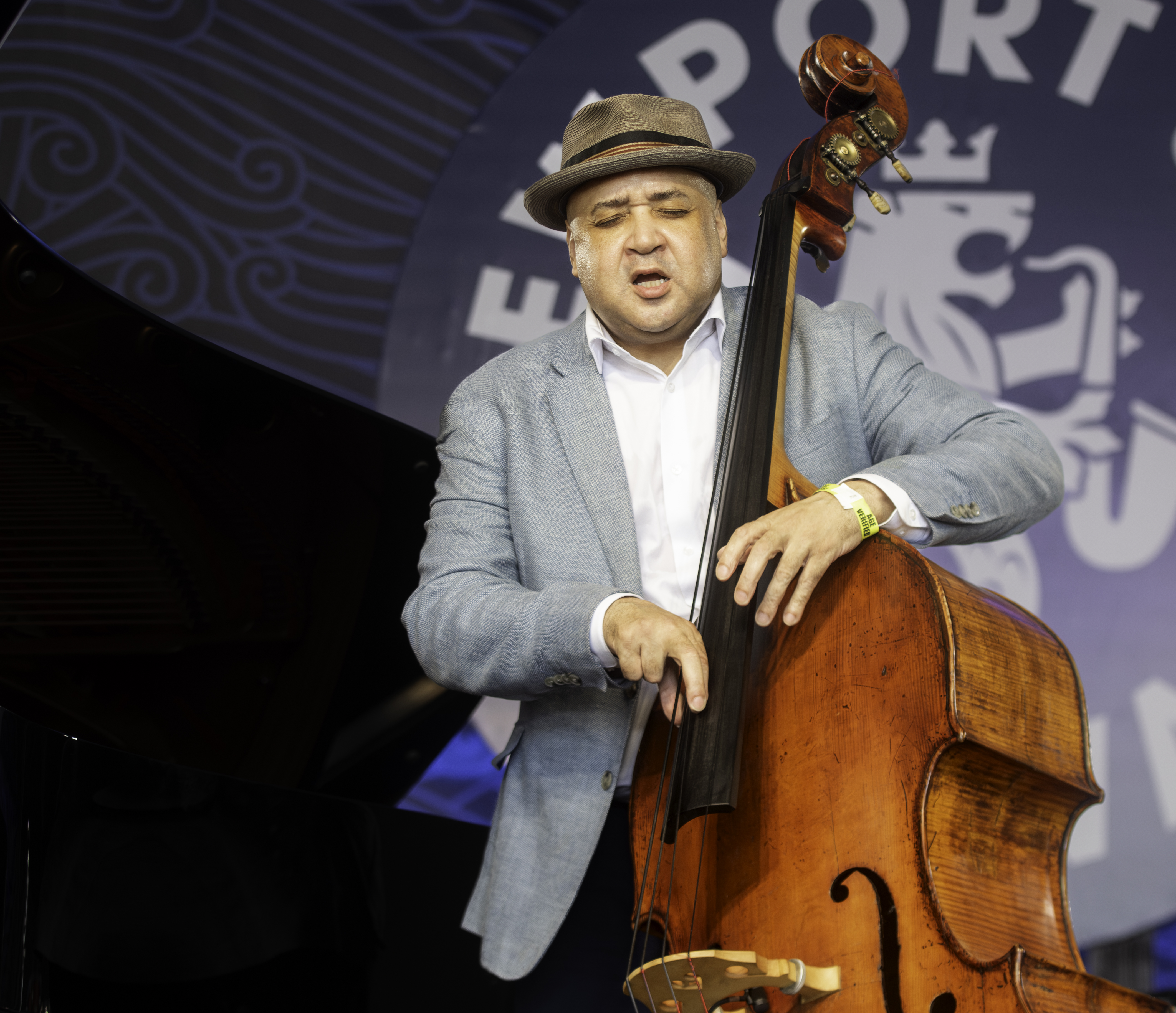Peter Washington with the Bill Charlap Trio at the Newport Jazz Festival 2023