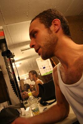 Cyril Regamey During a Rehersal for the Group "Stratometric", Geneva, Switzerland, 2005