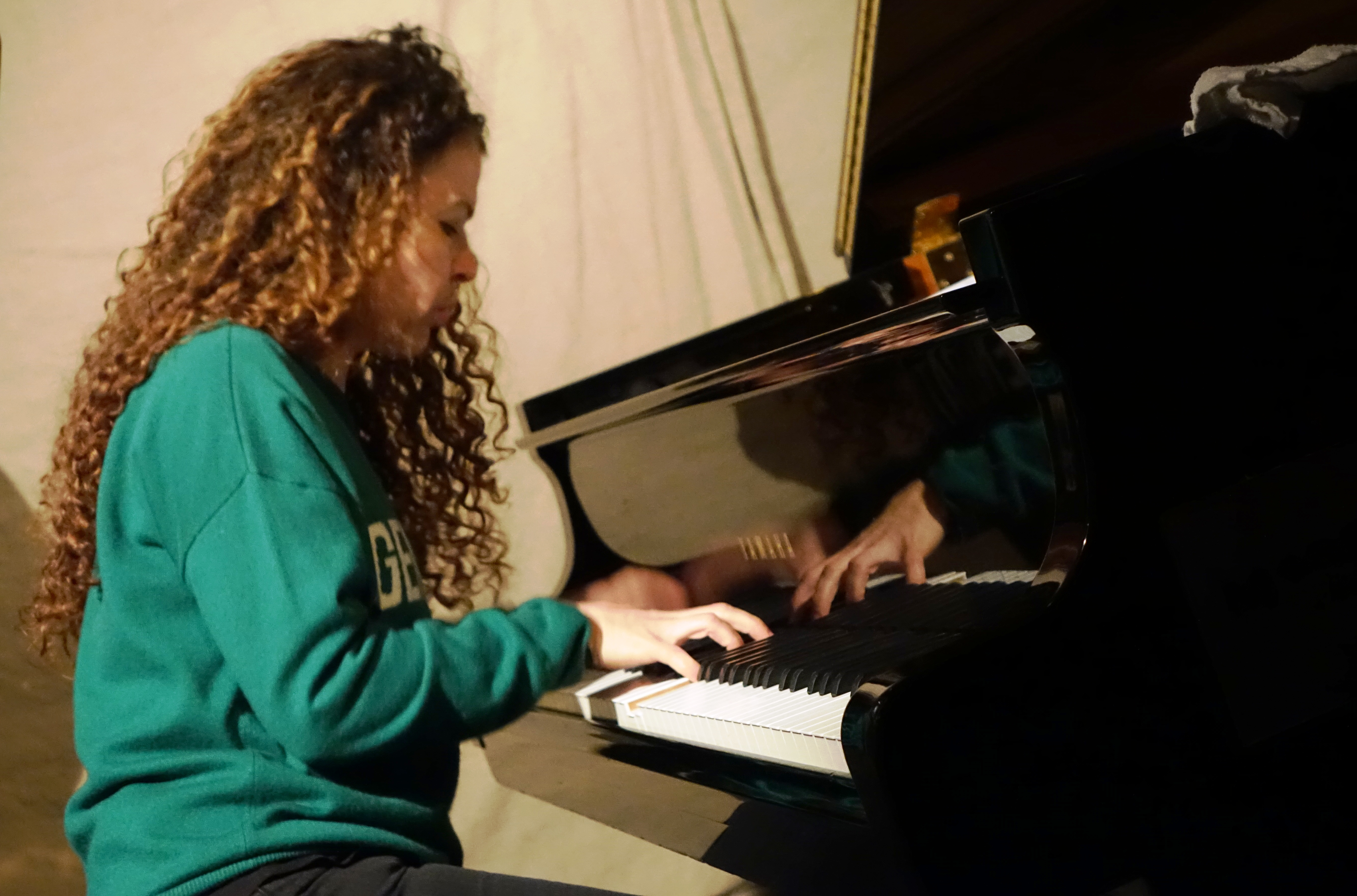 Sylvie Courvoisier at Cafe Oto, London in December 2017