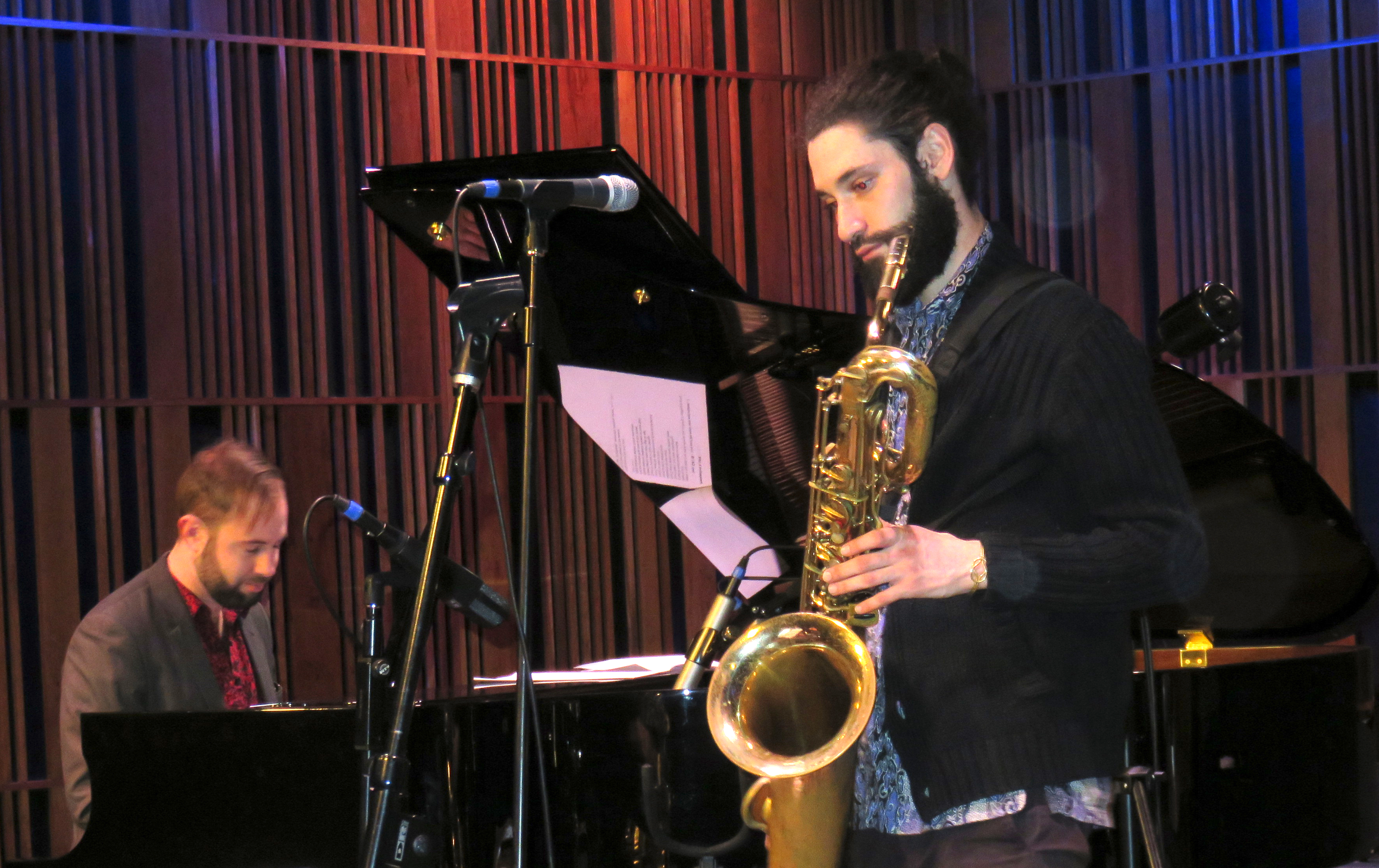 BILLIE DAVIES Live at The New Orleans Jazz Museum. l-r: Evan Oberla, Ari Kohn