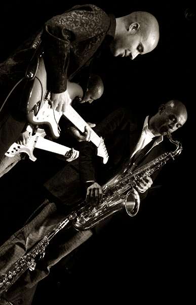 Jeremy Tordjman and Ernie Odoom with &Quot;Jrmy Tordjman Quartet&Quot; at the Salle Communale Donex, Festival Jazz Contreband,