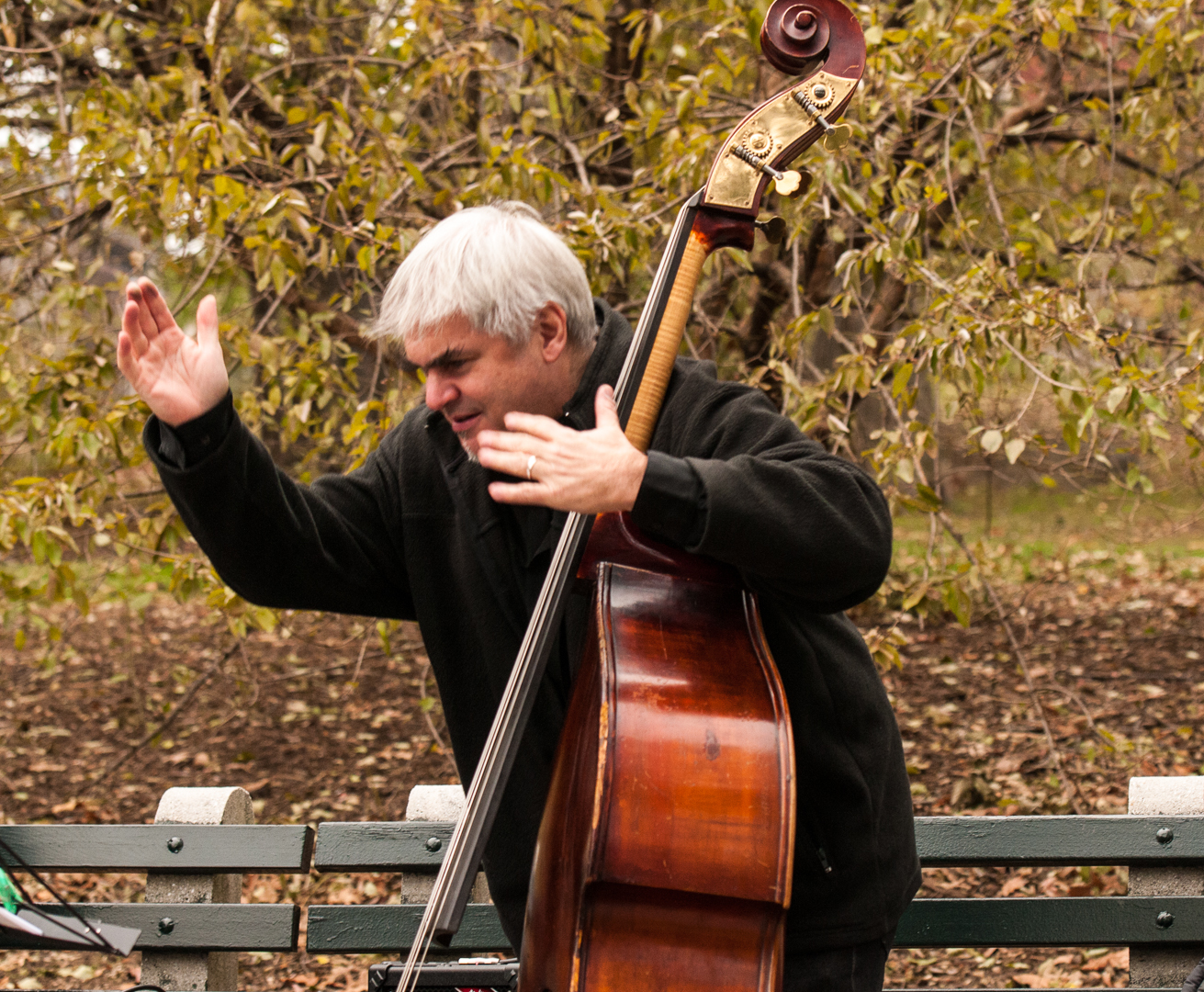 Ken Filiano with Jason Kao Hwang Trio at Jazz and Colors in Central Park