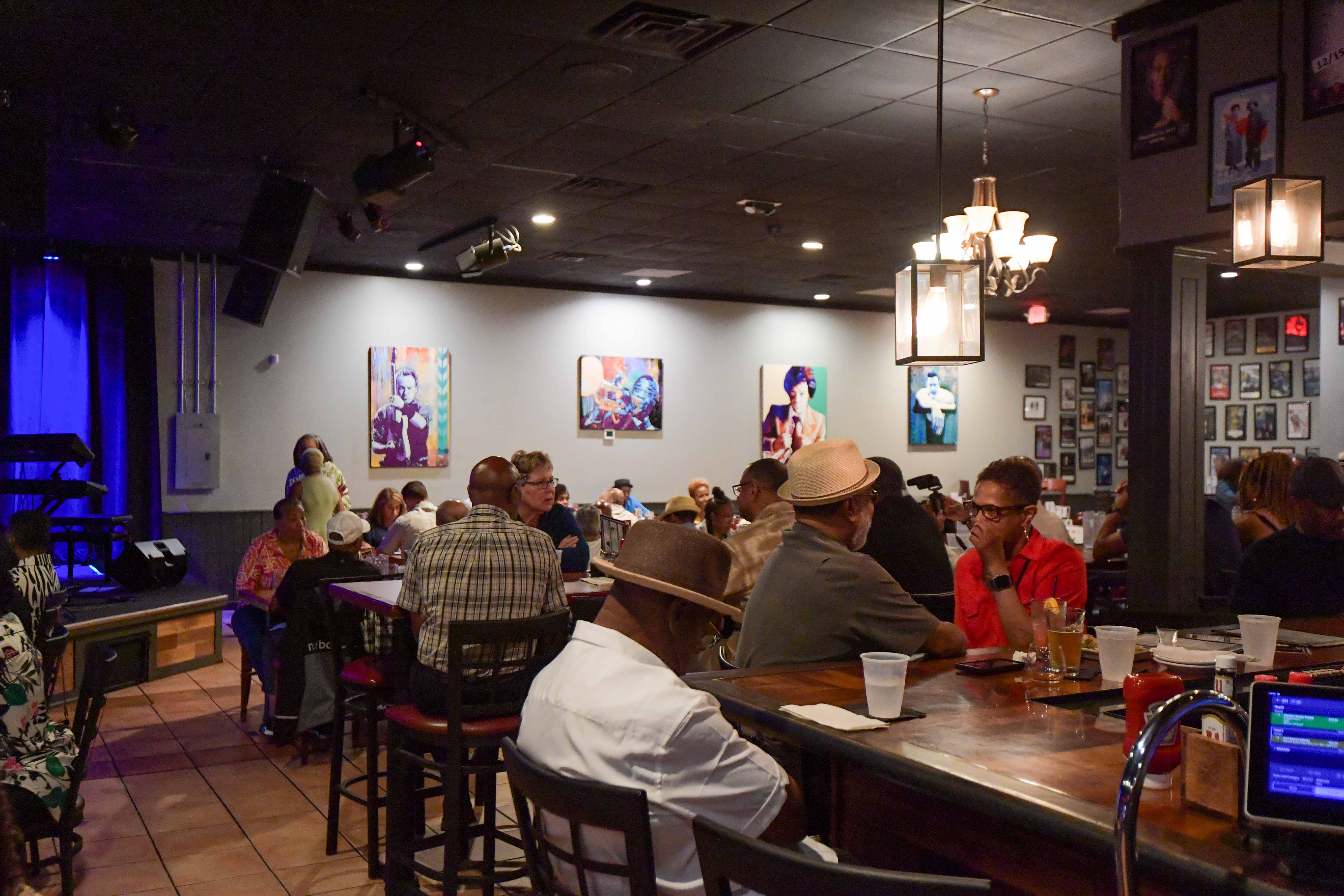 jazz fans at The Tin Pan