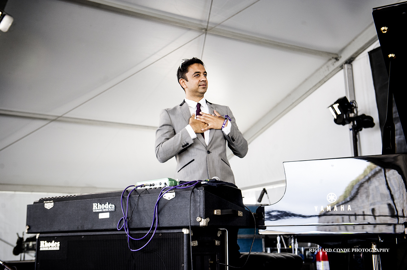 Vijay Iyer at the 2017 Newport Jazz Festival