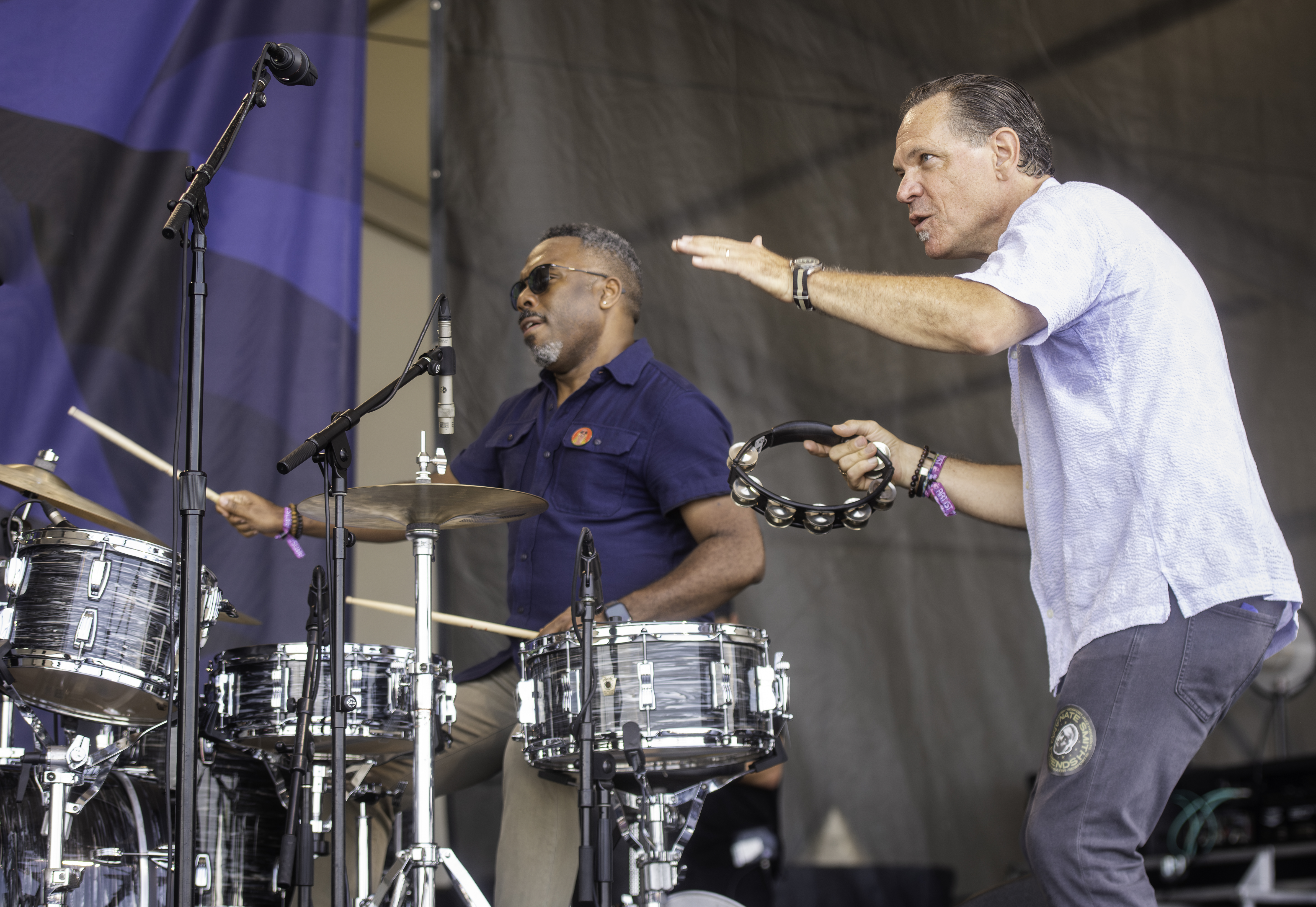 Nate Smith and Kurt Elling with Superblue at the Newport Jazz Festival 2023