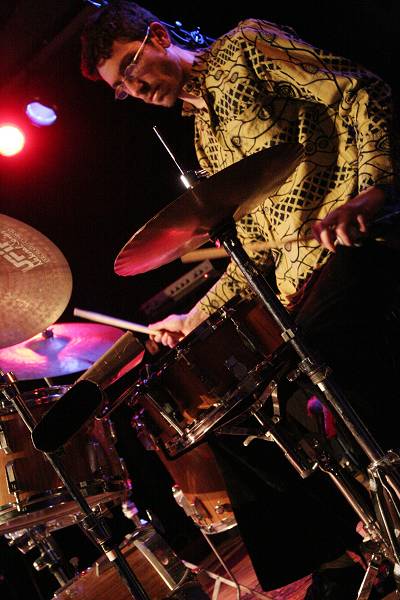 Joe Quitzke with "Matthieu Donarier Trio" at the Sud Des Alpes, Amr, Geneva, Switzerland, March 2006