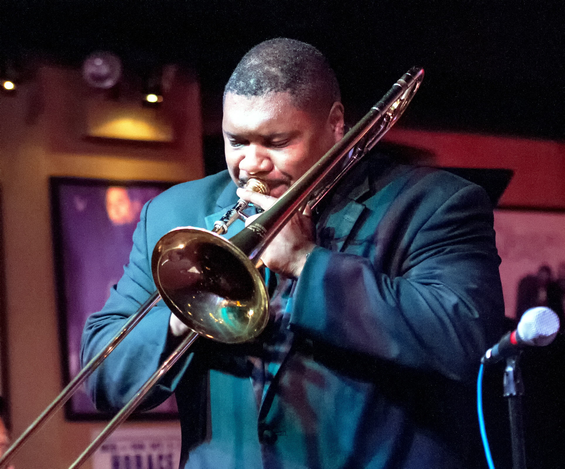 Wycliffe Gordon with the Columbia College Jazz Ensemble at the Jazz Showcase in Chicago