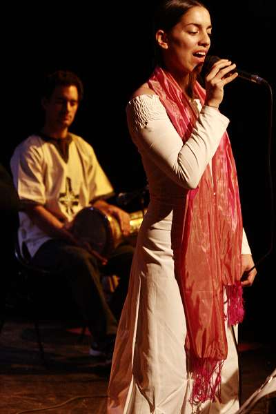 Andrea Von Fle and Jamila Dorner with "Gilles Torrent World Jazz Sound" at la Traverse, Geneva, Switzerland, 2005