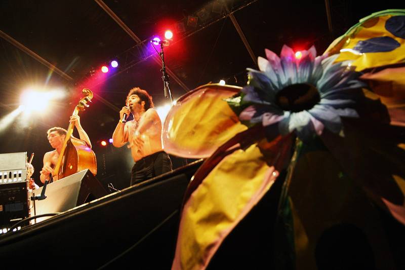 Mango Gadzi at the Open Sky Festival D'Hermance, Geneva, Switzerland, July 2006