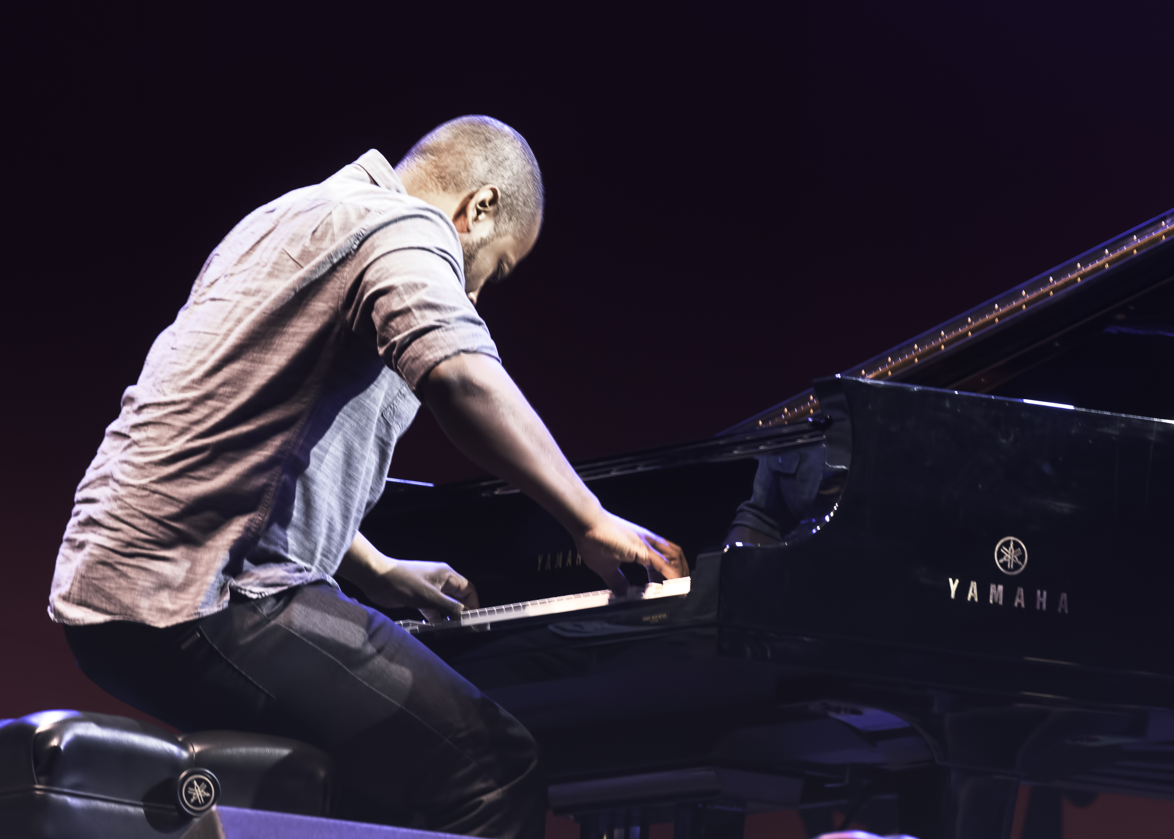 Michael Mitchell with Leslie Odom Jr. at the Monterey Jazz Festival