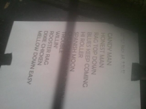 Little Feat Set List, Little Rock, Arkansas 09-10-2012