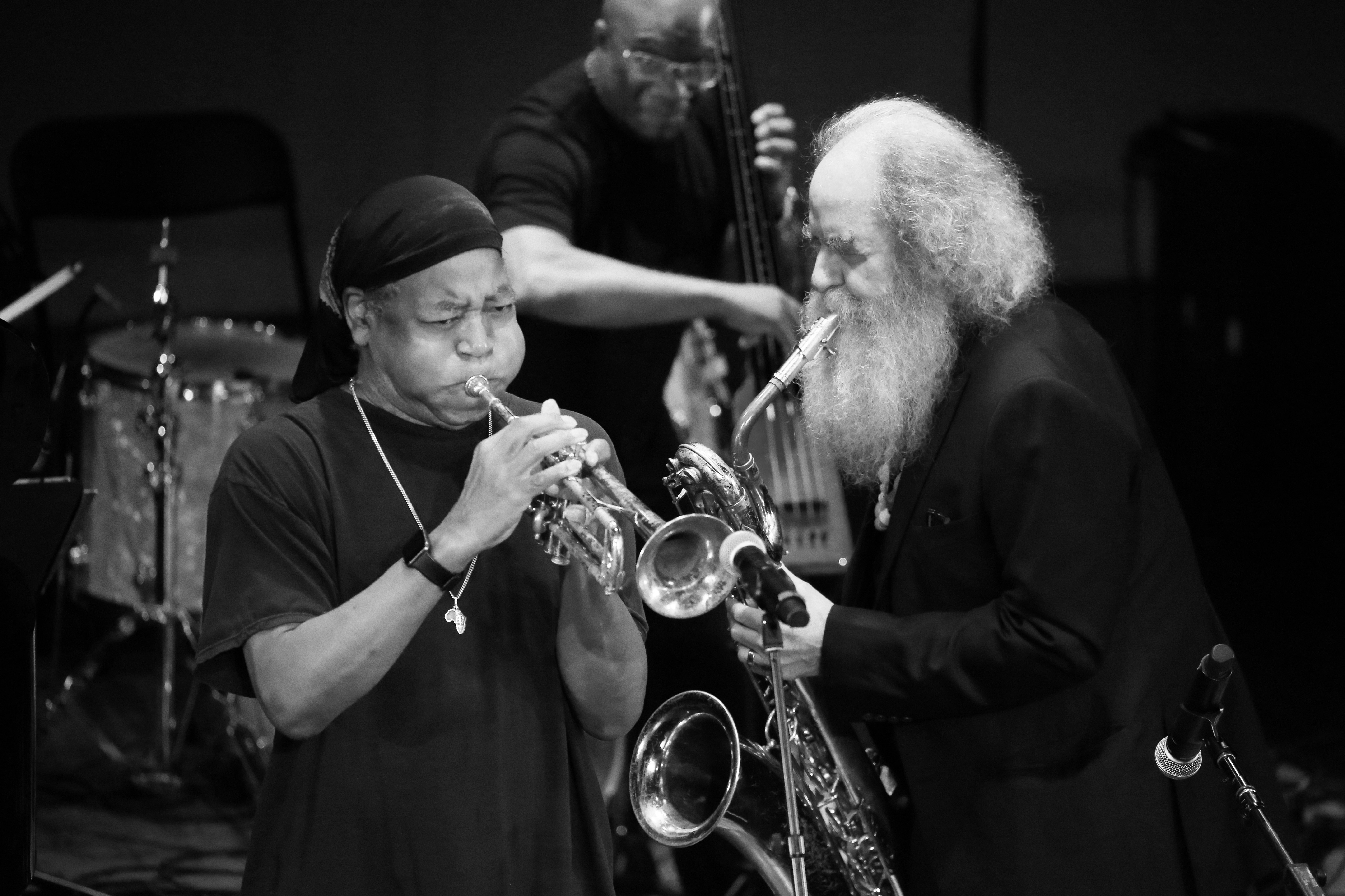 Ahmed Abdullah - Dave Sewelson — jazz photo by Luciano Rossetti | All About Jazz