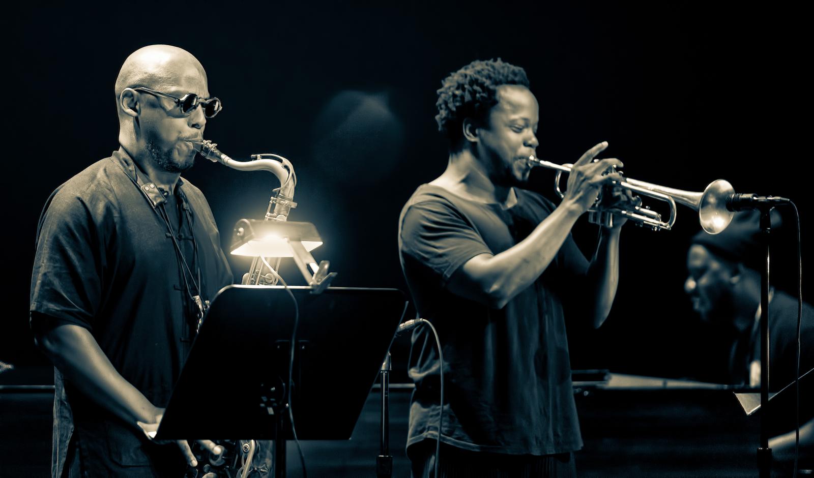 Marcus Strickland and Ambrose Akinmusire with Blue Note 75 at the Montreal International Jazz Festival 2016