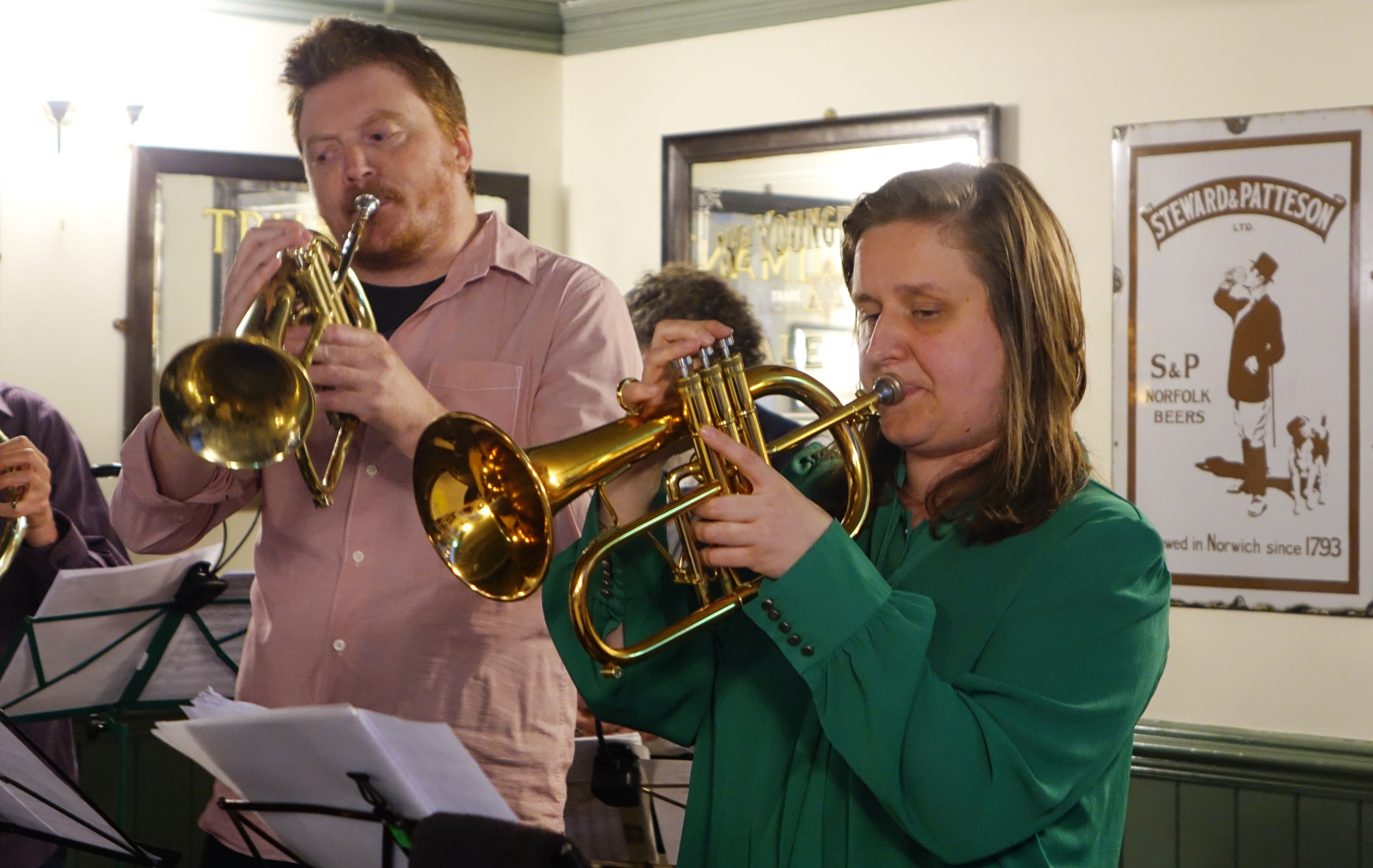 Chris Dowding and Charlotte Keeffe at Fat Percy, Norwich in May 2019