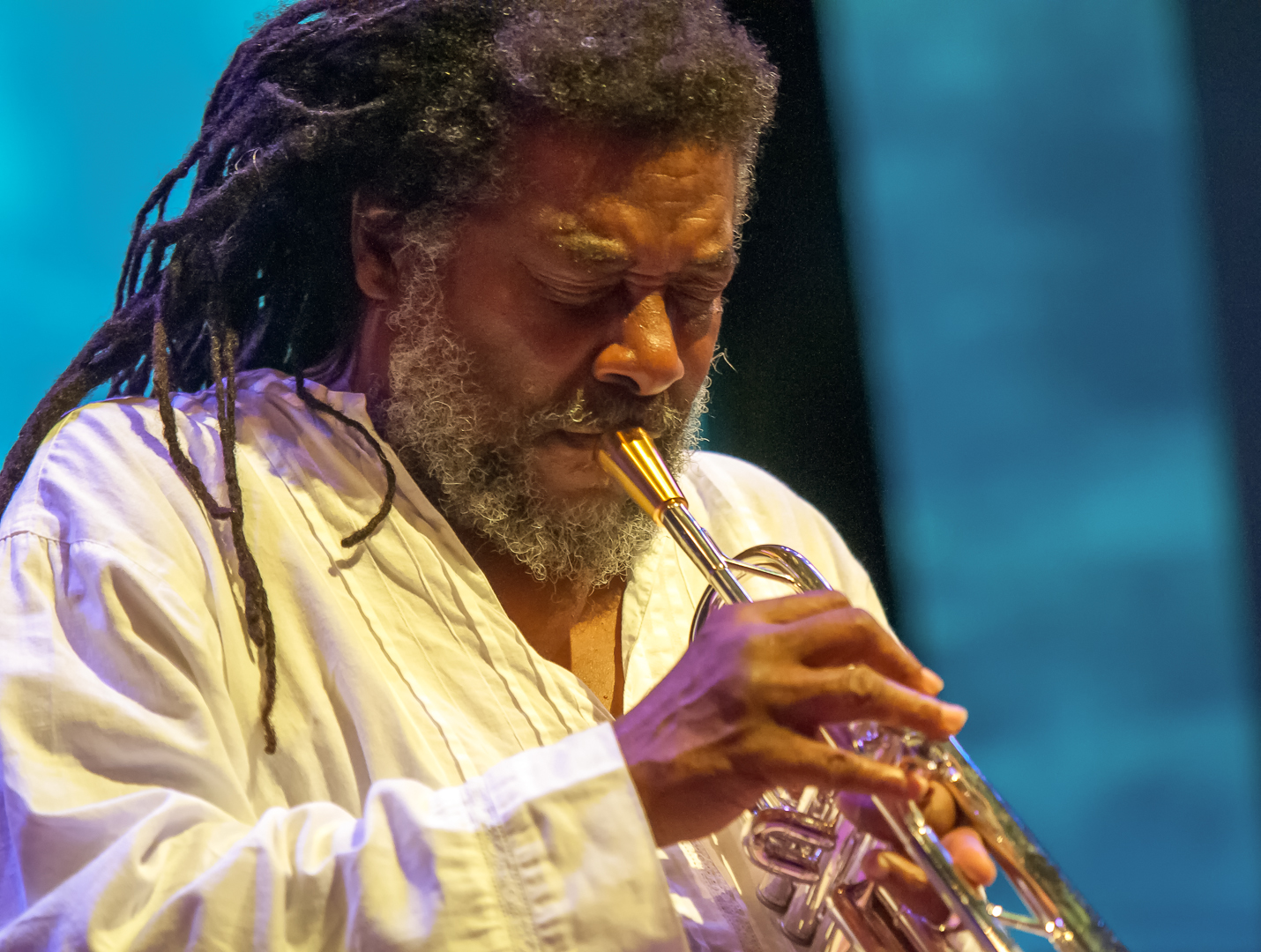 Wadada leo smith with henry grimes at the vision festival 2012