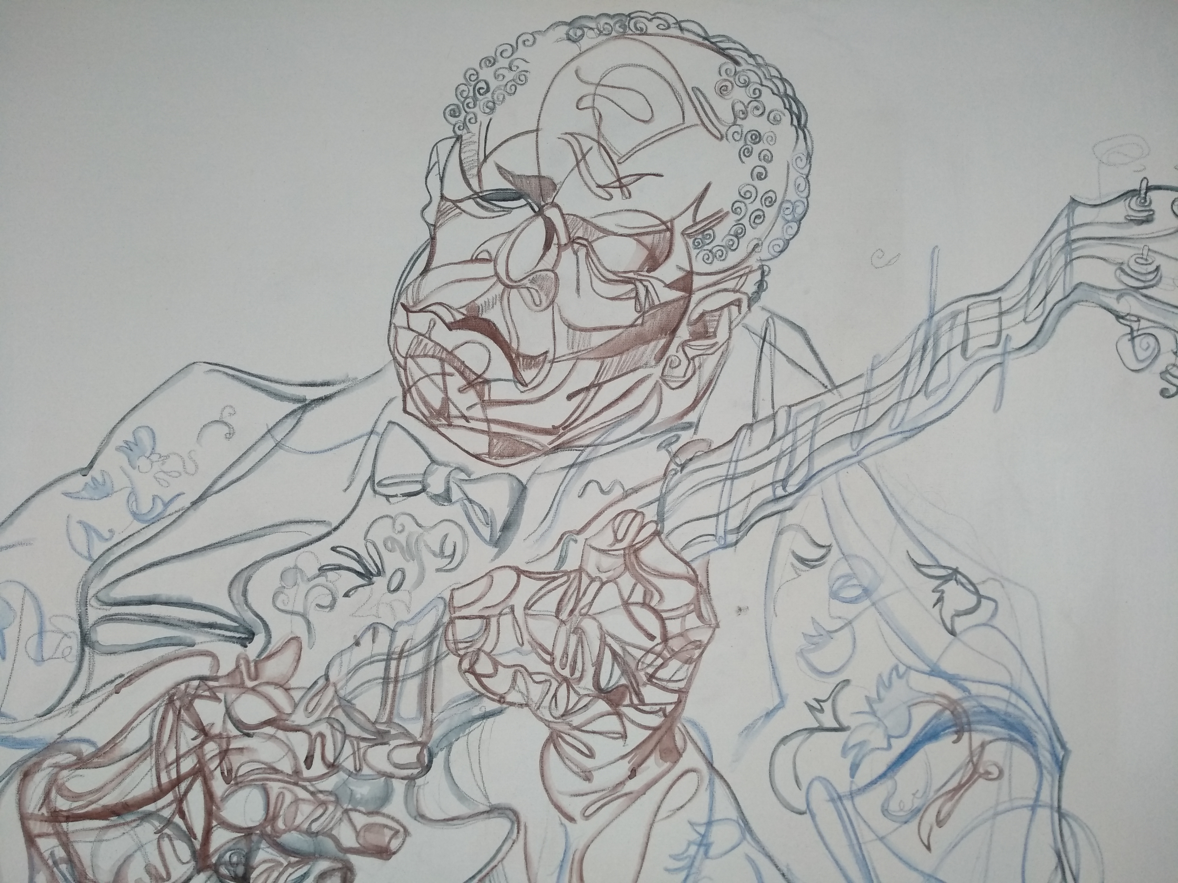 B.B. KING (preparatory drawing)