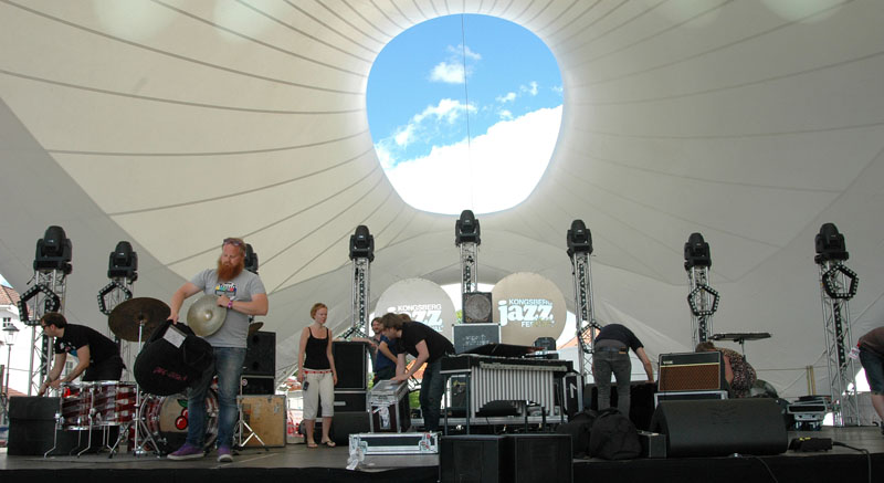 Jaga Jazzist Setup, 2010 Kongsberg Jazz Festival