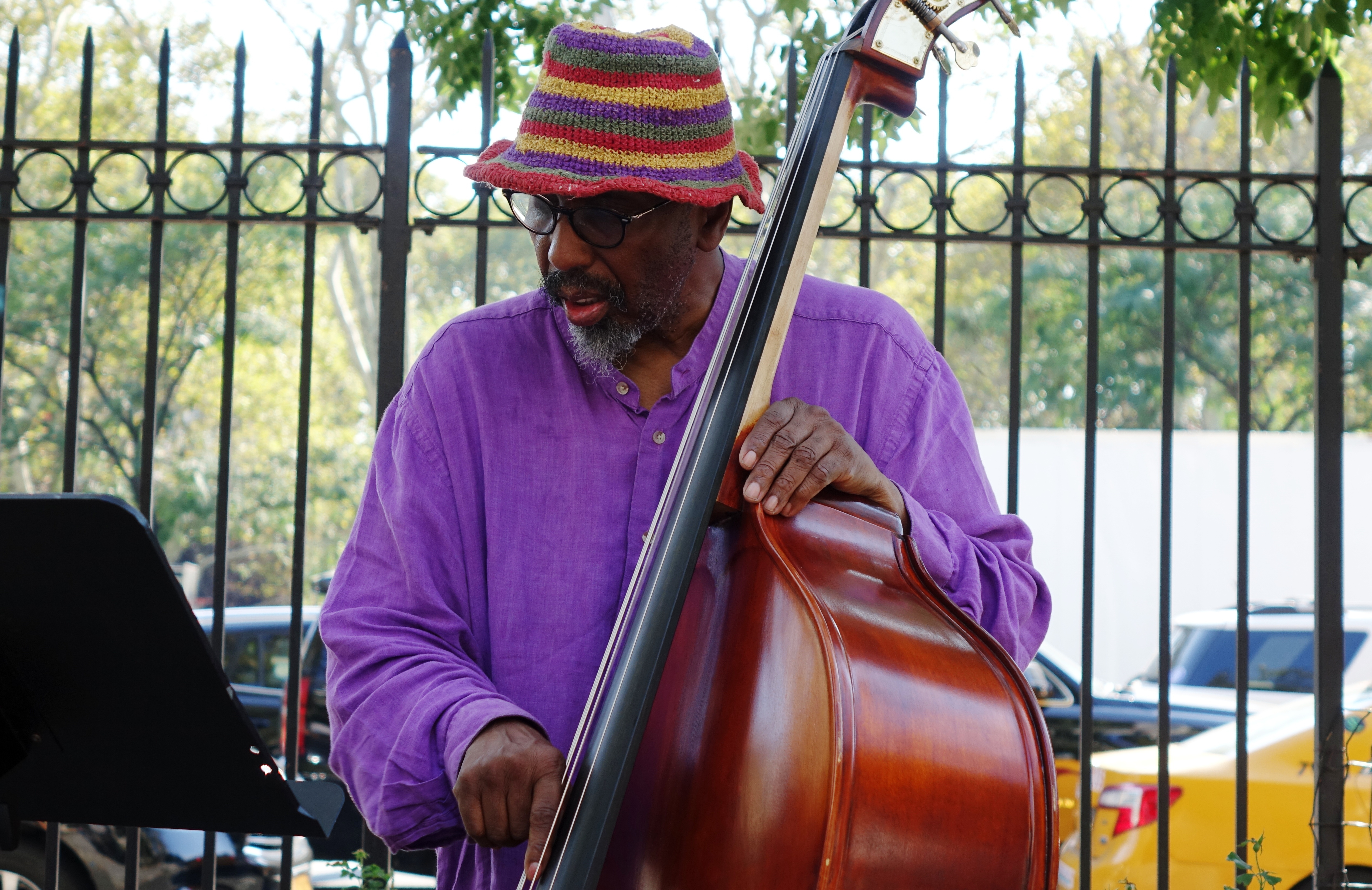 William Parker at First Street Green, NYC in September 2017