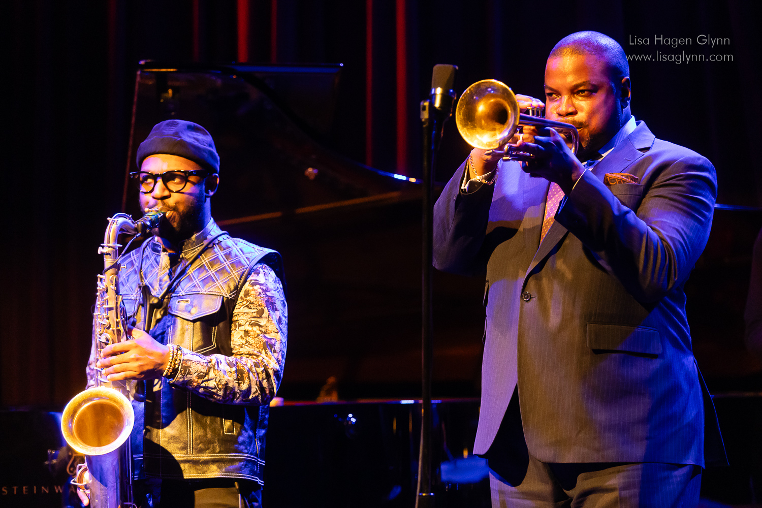 Tivon Pennicott, Jeremy Pelt — jazz photo by Paul Rauch | All About Jazz