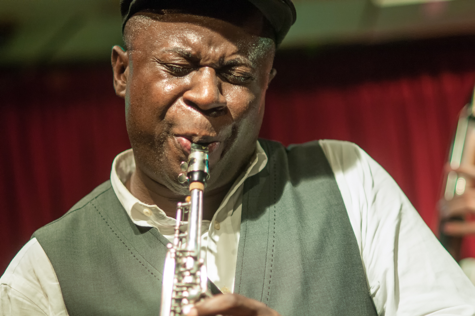 Sam Newsome with the David Liebman Quintet at the Cornelia Street Cafe