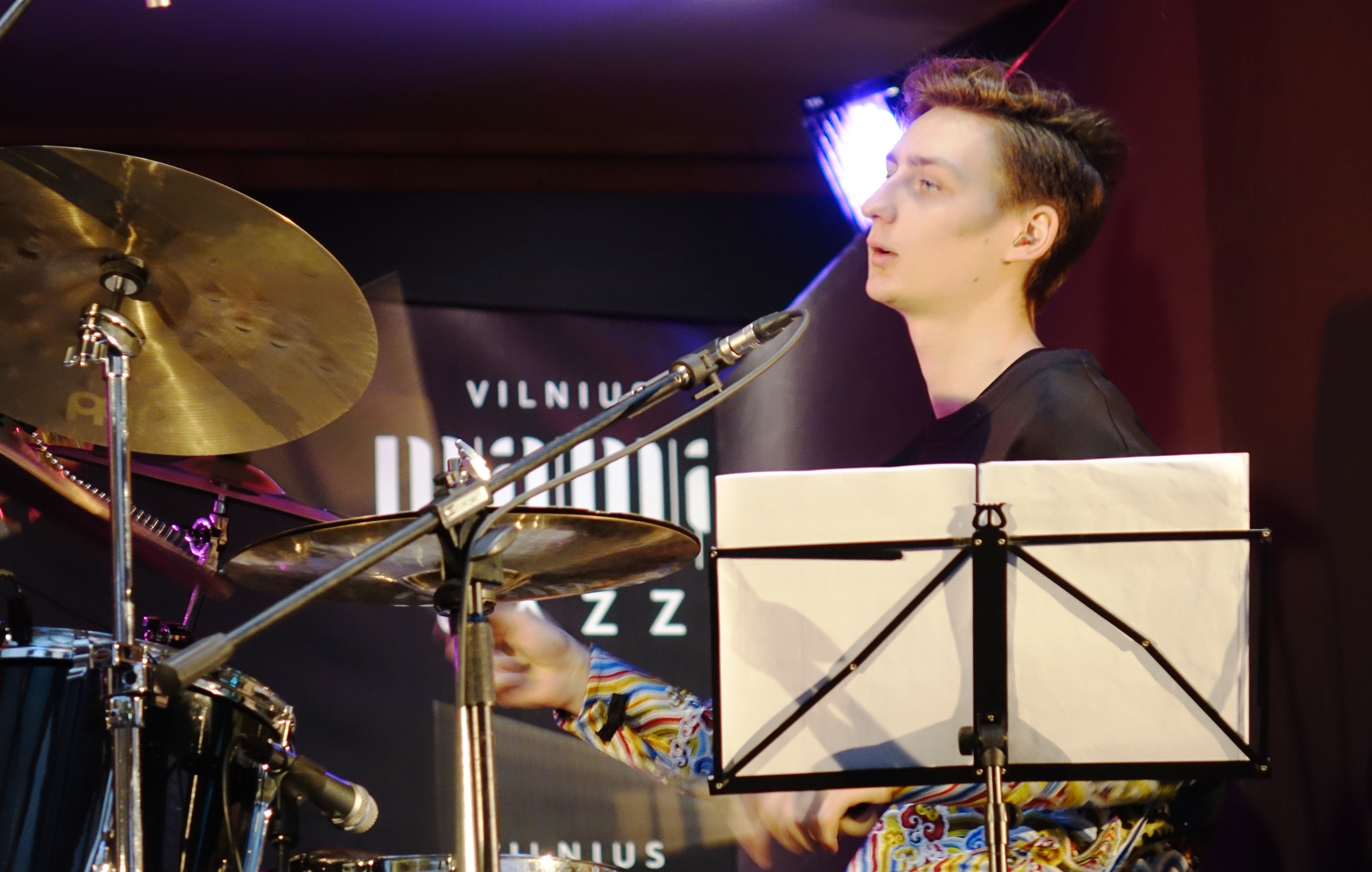 Jonas Drėma Gliaudelis at the Vilnius Mama Jazz Festival in November 2017