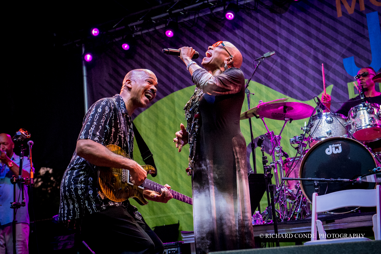 Dee Dee Bridgewater and the Memphis Soulphony band  at the 2017 Montclair Jazz Festival