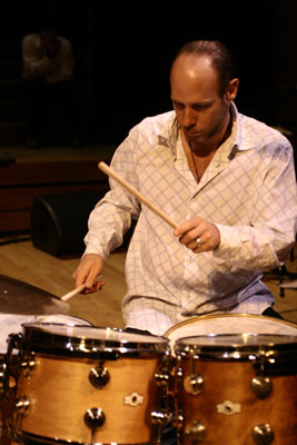 Jeff Ballard During the Soundcheck's Concert of Brad Mehldau Trio, Victoria Hall, Geneva, Switzerland, 2005