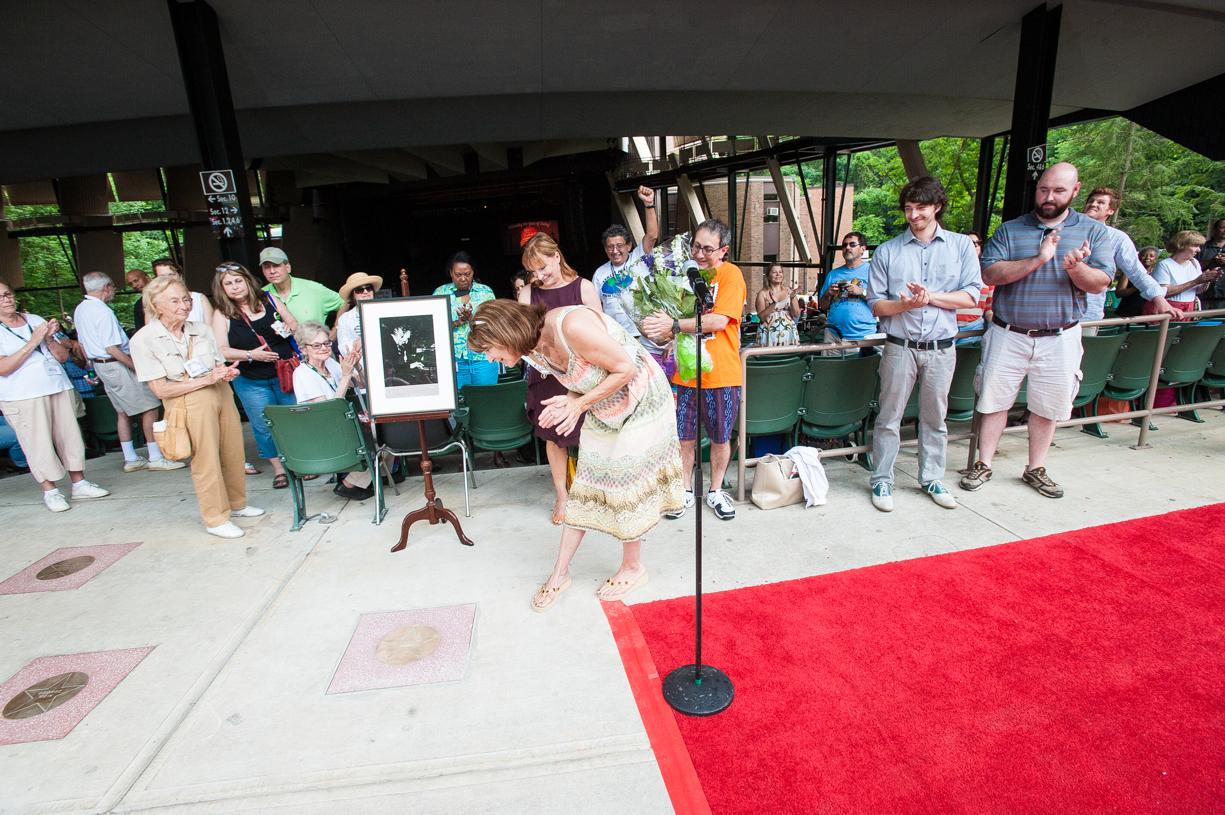 Catherine brubeck yaghizizn at dave brubeck star walk of fame unveiling at the saratoga jazz festival 2013