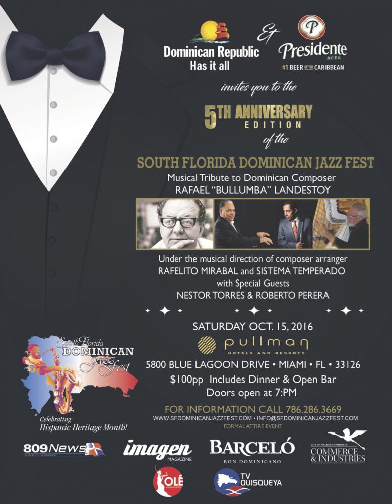 South Florida Dominican Jazz Fest 2016 Poster