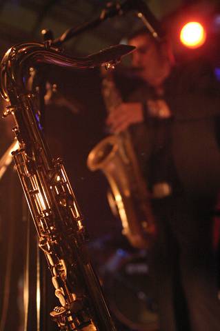 Ernie Odoom's Saxophone and Guillaume Perret at the Kab, Usine, Geneva, Switzerland,2005