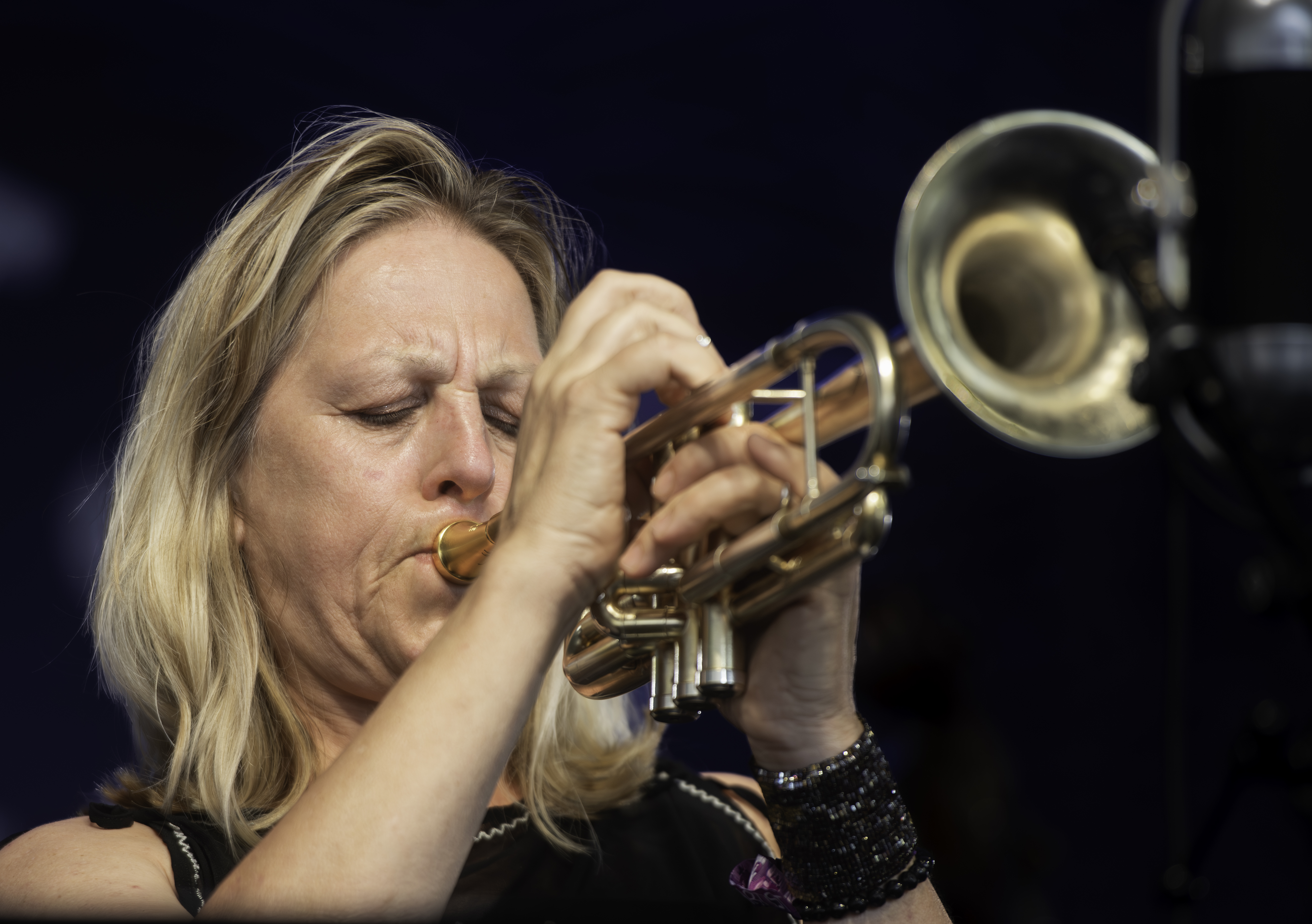 Ingrid Jensen with Orrin Evans at the Newport Jazz Festival 2023