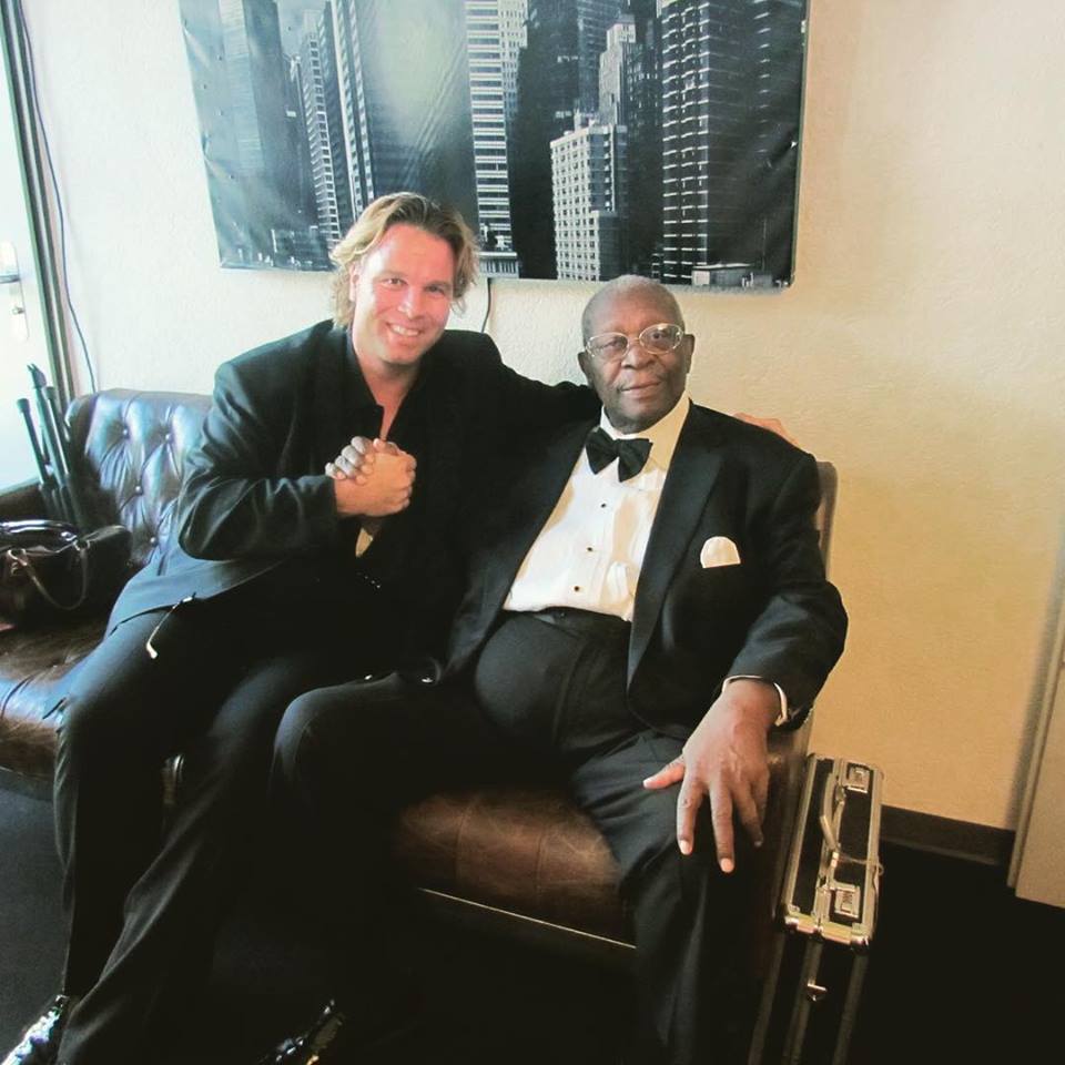 Silvan Zingg with B. B. King